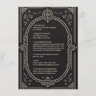 Celtic Nordic Medieval Rulla Viking Bröllop Tilläggskort