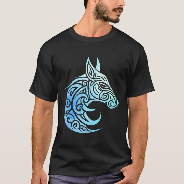 Celtic Nordic Winter Fox T Shirt (Framsida)