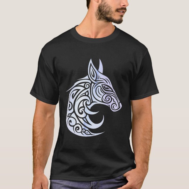 Celtic Nordic Winter Fox T Shirt (Framsida)