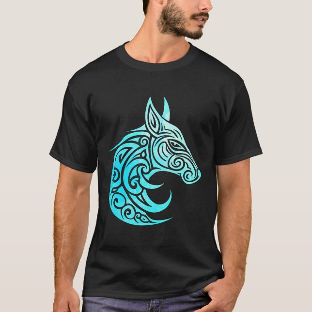 Celtic Nordic Winter Fox T Shirt (Framsida)