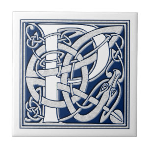 Celtic P Monogram Kakelplatta