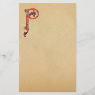 CELTIC P MONOGRAM PARCHMENT BREVPAPPER