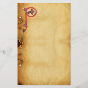 CELTIC P MONOGRAM PARCHMENT BREVPAPPER