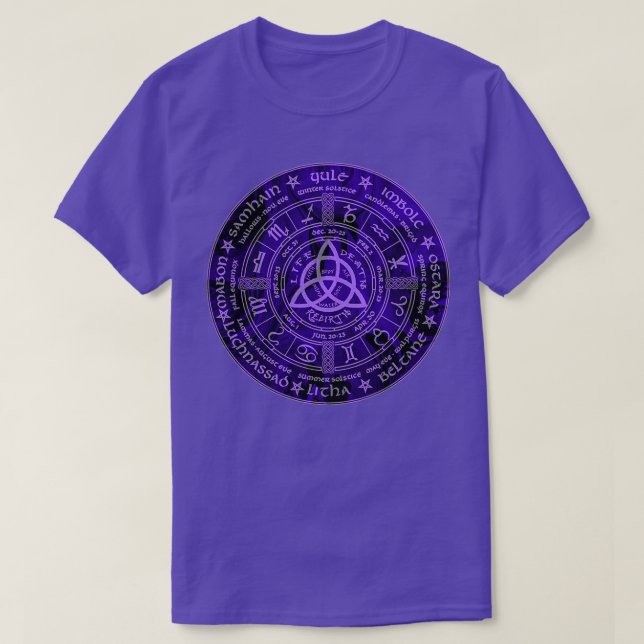 Celtic Pagan-årshjulskalender T Shirt (Design framsida)
