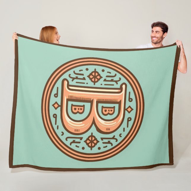 Celtic Pastel Brev ’B’ Large Fleece Blanket (På plats)