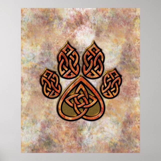 Celtic Pawprint Poster (Framsidan)