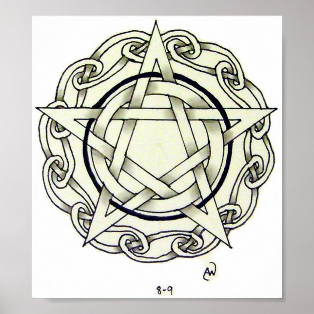 Celtic Pentacle Poster (Framsidan)
