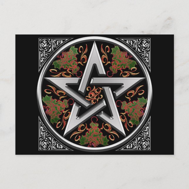 Celtic Pentagram vykort (Framsida)