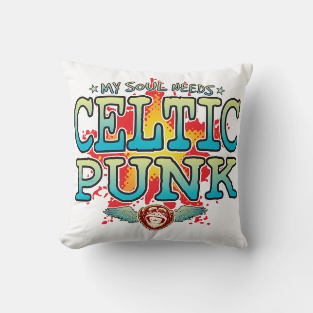 Celtic Punk Soul Cushion Kudde (Framsida)