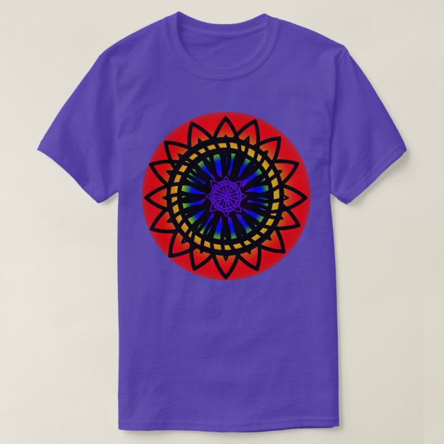 Celtic Rainbow Mandala T Shirt (Design framsida)