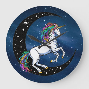 Celtic Rainbow Unicorn Stor Klocka