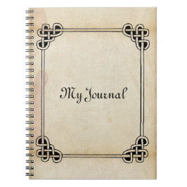 Celtic Ram Antique Titta Journal Anteckningsbok Med Spiral