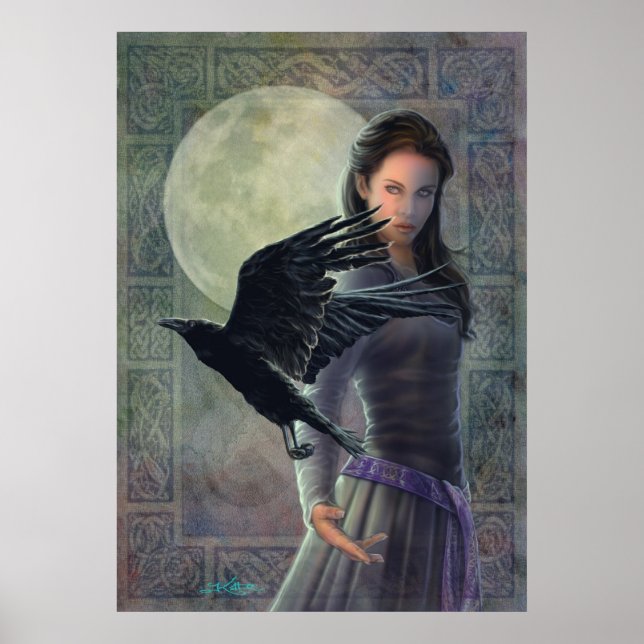 Celtic Raven Poster (Framsidan)