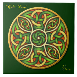 Celtic Ring Irish Knot 6' Art Tile Kakelplatta