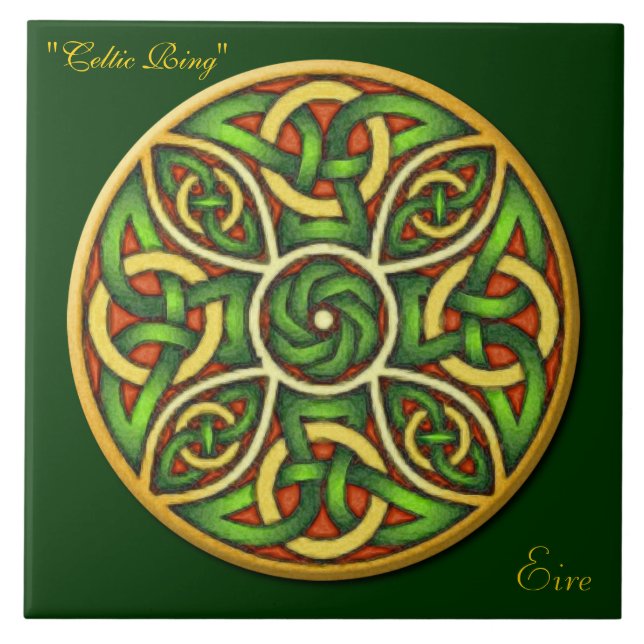 Celtic Ring Irish Knot 6' Art Tile Kakelplatta (Framsidan)