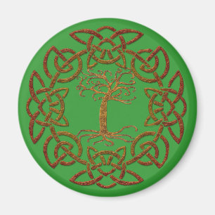 Celtic Ring Livets träd Irish supporter Magnet