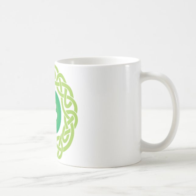 CELTIC RING med SHAMROCK Kaffemugg (Höger)
