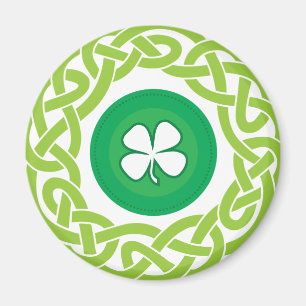 CELTIC RING med SHAMROCK Magnet