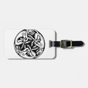 Celtic rond chien bagagebricka
