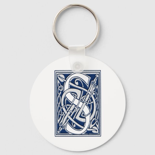 Celtic S Monogram Nyckelring (Framsida)
