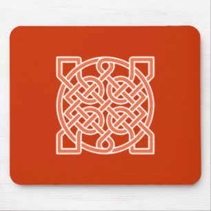 Celtic Sailor's Knot, Mandarin Orange och White M Musmatta