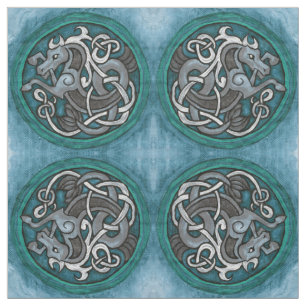 Celtic Seahorsemönster Tyg