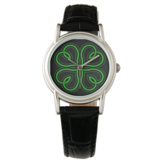 Celtic Shamrock Armbandsur (Framsida)
