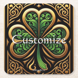 Celtic Shamrock Coaster Underlägg Papper Kvadrat