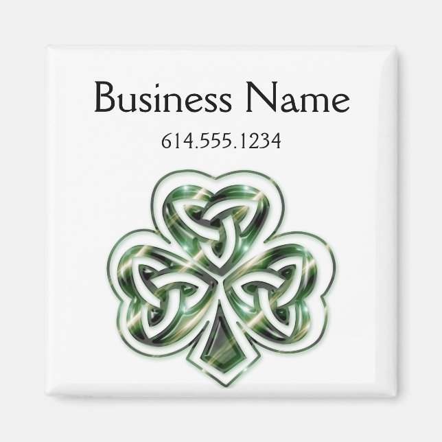 Celtic Shamrock Design 2 Magnet 2 (Framsidan)