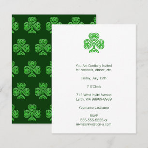 Celtic Shamrock Inbjudningar