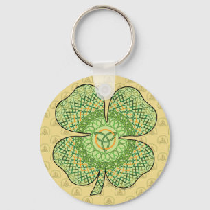 Celtic Shamrock Keychain Nyckelring