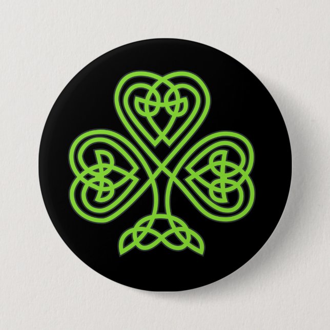 Celtic shamrock knapp (Framsida)