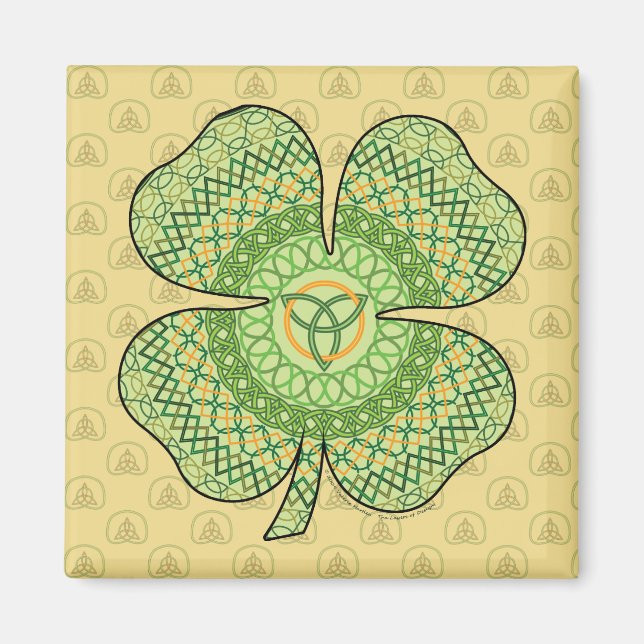 Celtic Shamrock Magnet (Framsidan)