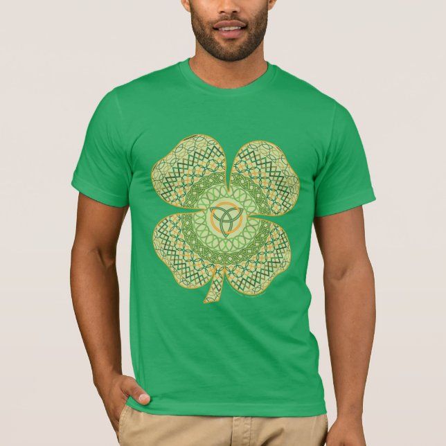 Celtic Shamrock Manar Mörk Shirt T-shirt (Framsida)