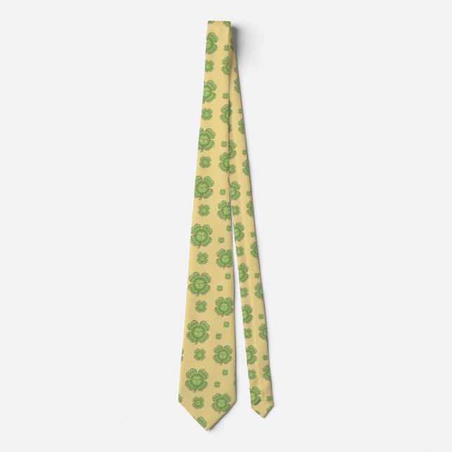 Celtic Shamrock Manar Neck Tie Slips (Framsida)