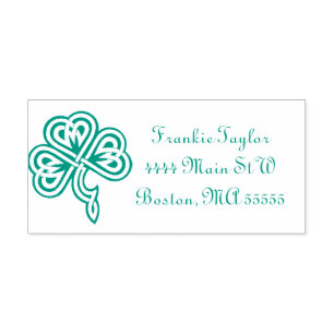 Celtic Shamrock Personlig Självfärgande Stämpel