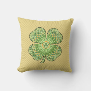 Celtic Shamrock Pillow Kudde