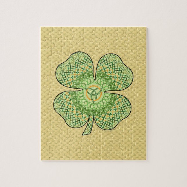 Celtic Shamrock Puzzle Pussel (Vertikal)