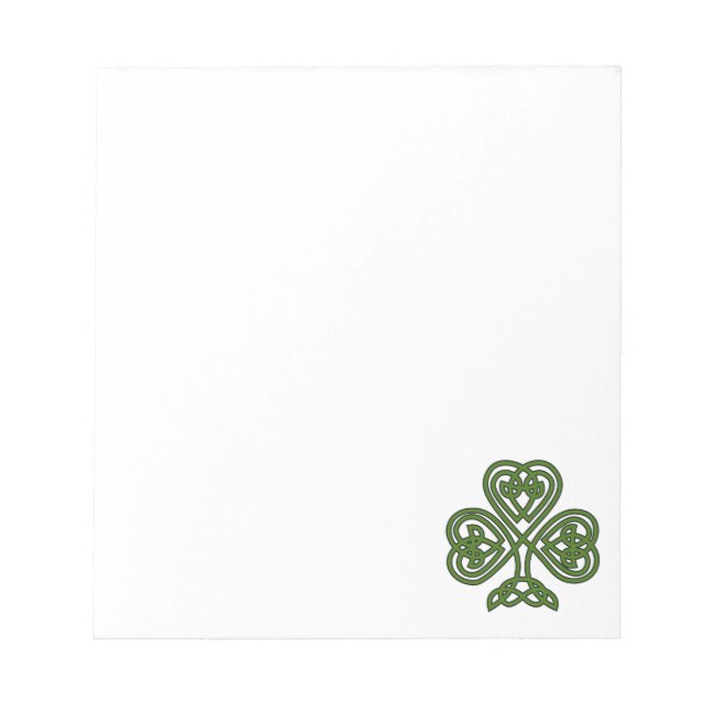 Celtic Shamrock - St patricks day Anteckningsblock (Framsida)