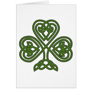 Celtic Shamrock - St patricks day Hälsningskort