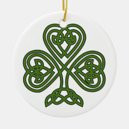 Celtic Shamrock - St patricks day Julgransprydnad Keramik