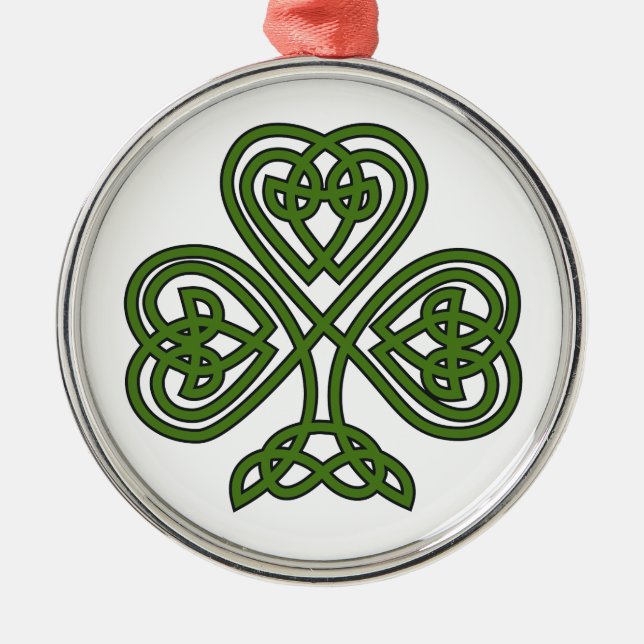 Celtic Shamrock - St patricks day Julgransprydnad Metall (Framsidan)