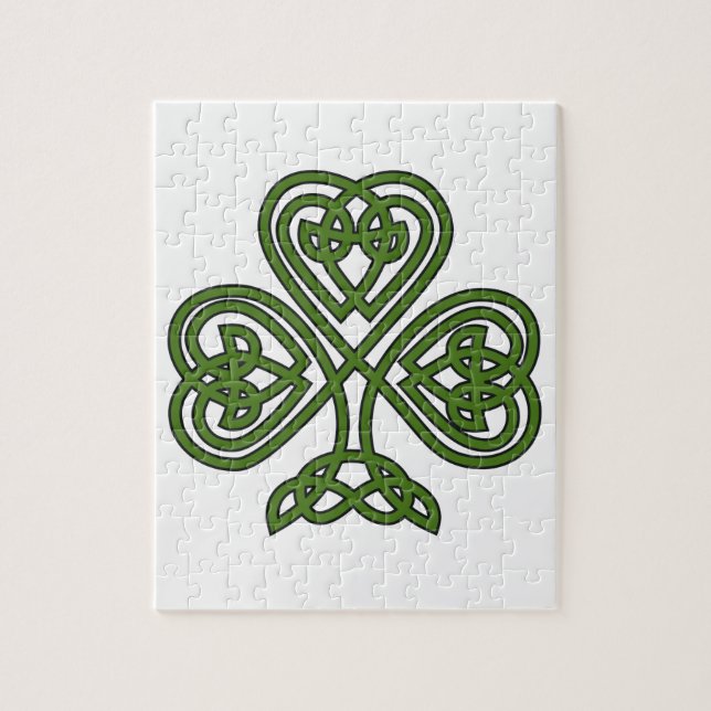 Celtic Shamrock - St patricks day Pussel (Vertikal)