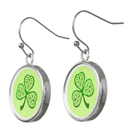 Celtic Shamrock St. Patrick's Day Sterling silver Örhängen