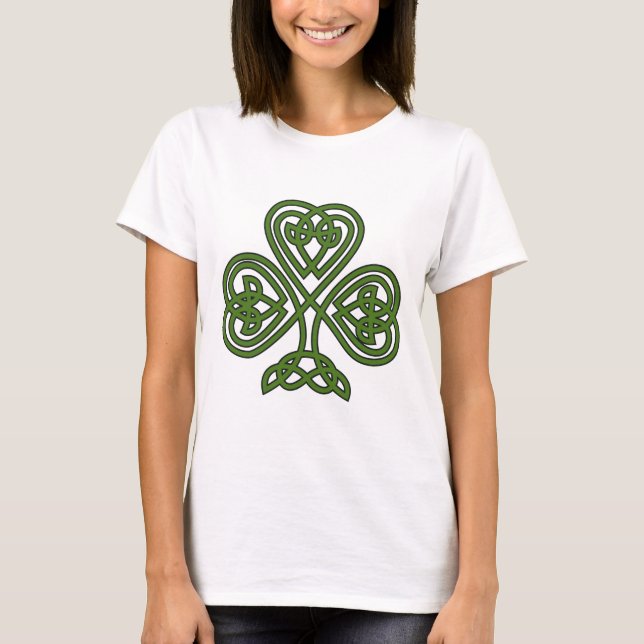 Celtic Shamrock - St patricks day T Shirt (Framsida)