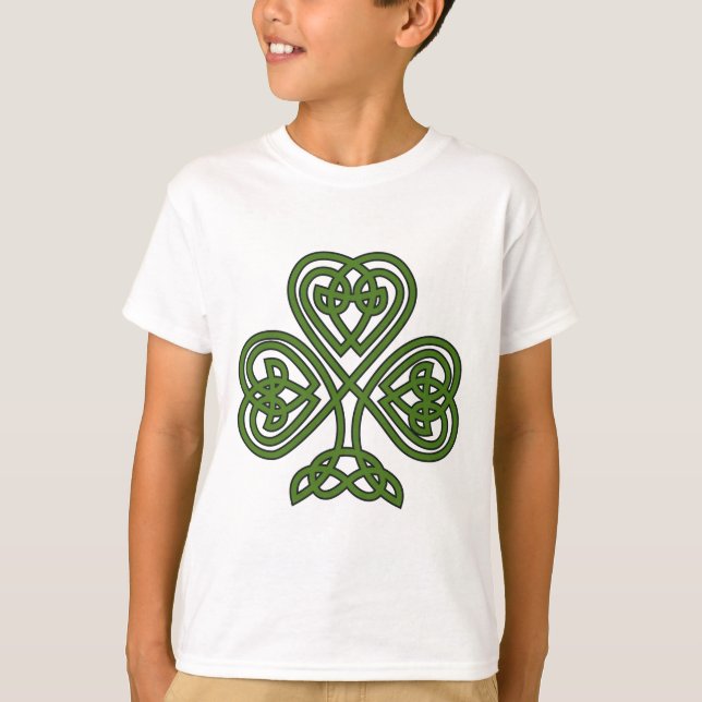 Celtic Shamrock - St patricks day T Shirt (Framsida)