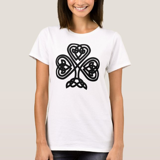 Celtic Shamrock T Shirt (Framsida)