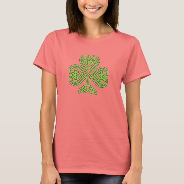 Celtic Shamrock Women's St. Patrick's Day T-shirt (Framsida)