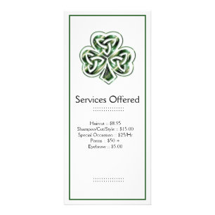 Celtic Shamrockdesign 2 servar kuggekort 2 Reklamkort