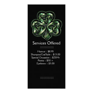 Celtic Shamrockdesign 2 servar kuggekortet Reklamkort